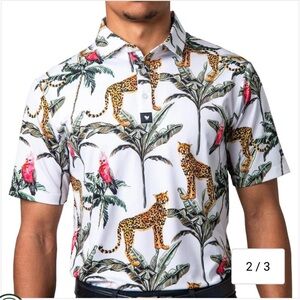 BAD BIRDIE Tropical Golf Polo